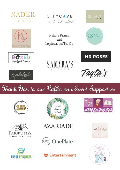 Womens Lunch Supporter Logos